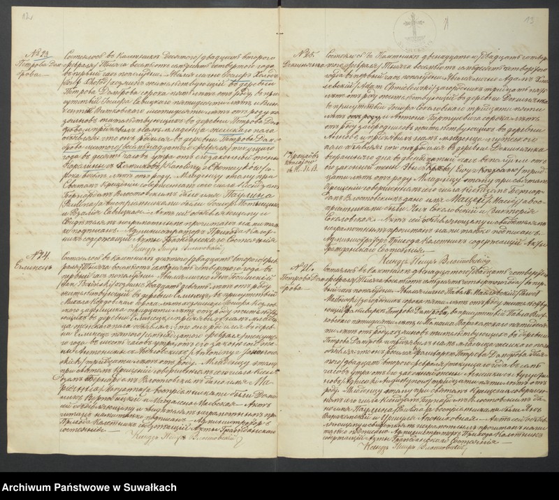 Obraz 9 z jednostki "[Akta urodzonych, zaślubionych i zmarłych]"