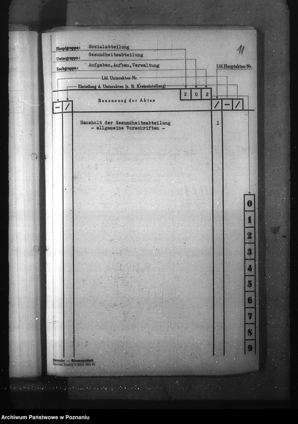 Obraz 15 z jednostki "Wykaz akt dla wydziału Gesundheitswesen und Volkspflege"