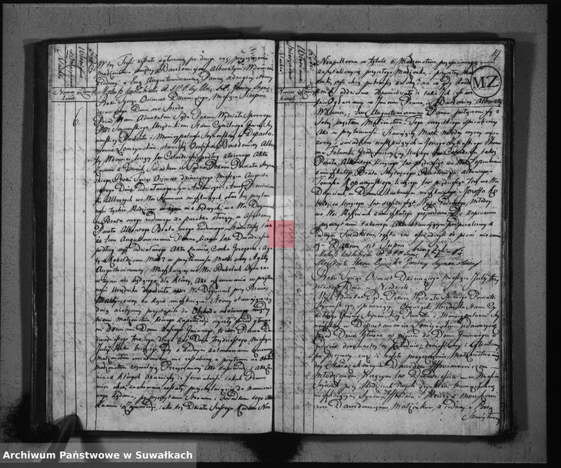 Obraz 12 z jednostki "Akta małżeństwa gminy seyneńskiey od 1-go maja 1809"