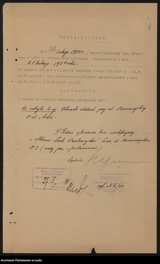 Obraz 10 z jednostki "Abram Icek Szulmajster – sprzedaż chustek i szali"