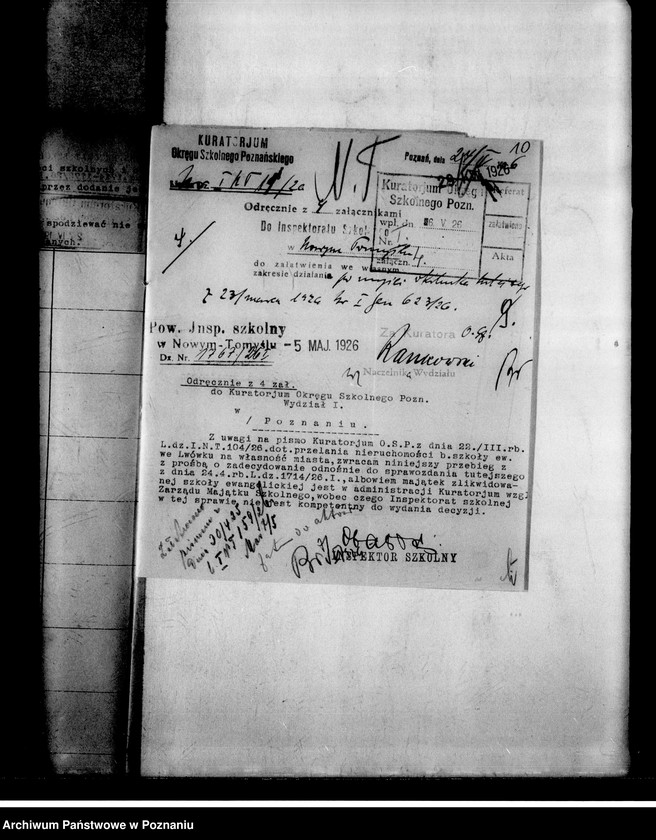 Obraz 14 z jednostki "Zarząd majątkiem szkolnym byłej szkoły ewangelickiej we Lwówku, powiat nowotomyski"
