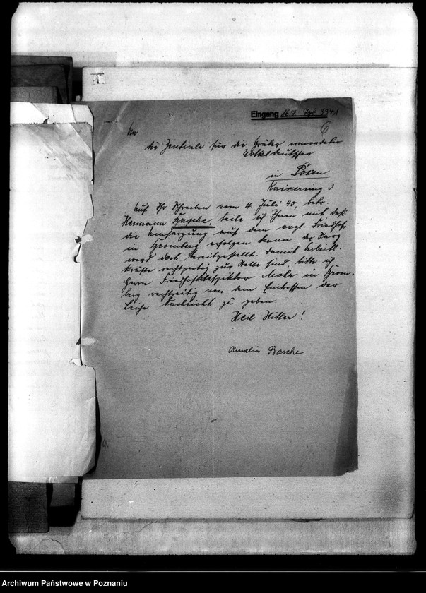 Obraz 10 z jednostki "Korespondencja w sprawie miejscowych Niemców, którzy zginęli w 1939 roku A - J"