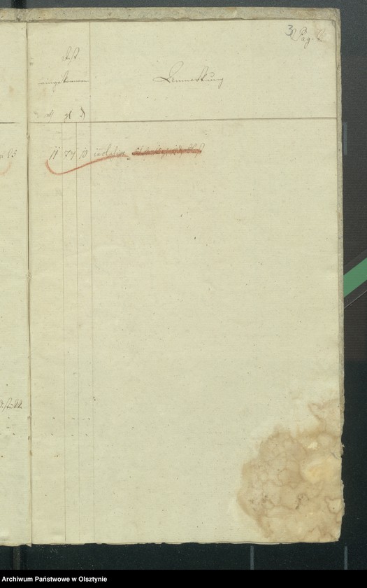 image.from.unit.number "Kirchen Rechnung über Einnahme und Ausgabe bei der ewangelischen deutschen und polnischen Kirche zu Riesenburg"