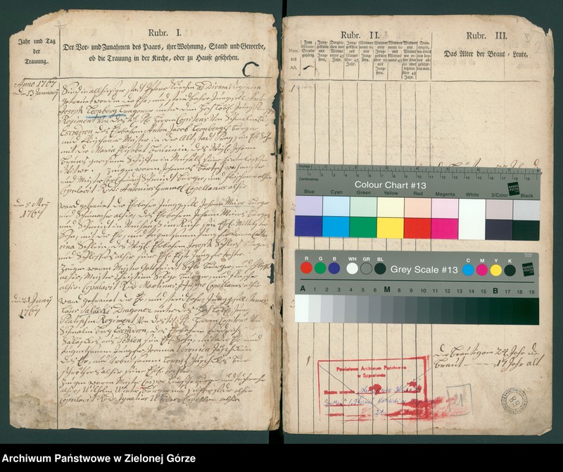 image.from.unit "Trau -, Tauf - und Totenbuch der katolishen Stadt - Praffkirche zu Sprottau"