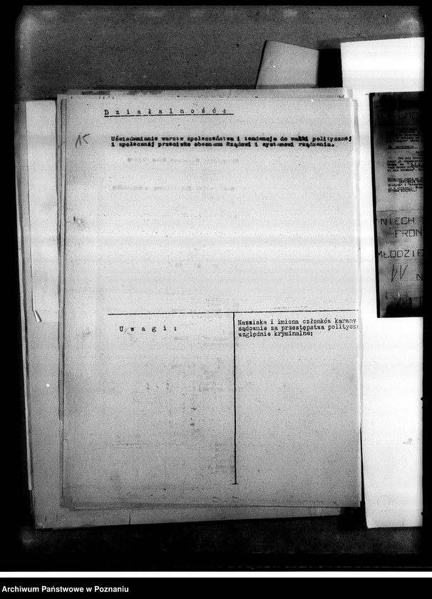 Obraz 17 z jednostki "Okólniki, zarządzenia, korespondencja dotycząca wyborów do Rady Miejskiej i wyborów kandydatów na radnych. Sprawy organizacyjne: wykazy personalne. Materiały dotyczące strajku akademickiego na wyższych uczelniach w Poznaniu"