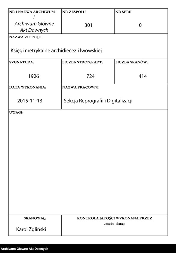 image.from.unit.number "Parafia: Lwów, par. św. Marcina. Dekanat: Lwów. Księga metrykalna urodzeń, ślubów i zgonów dla parafii miejskiej i przedmieść: Zamarstynów i Zniesienie."