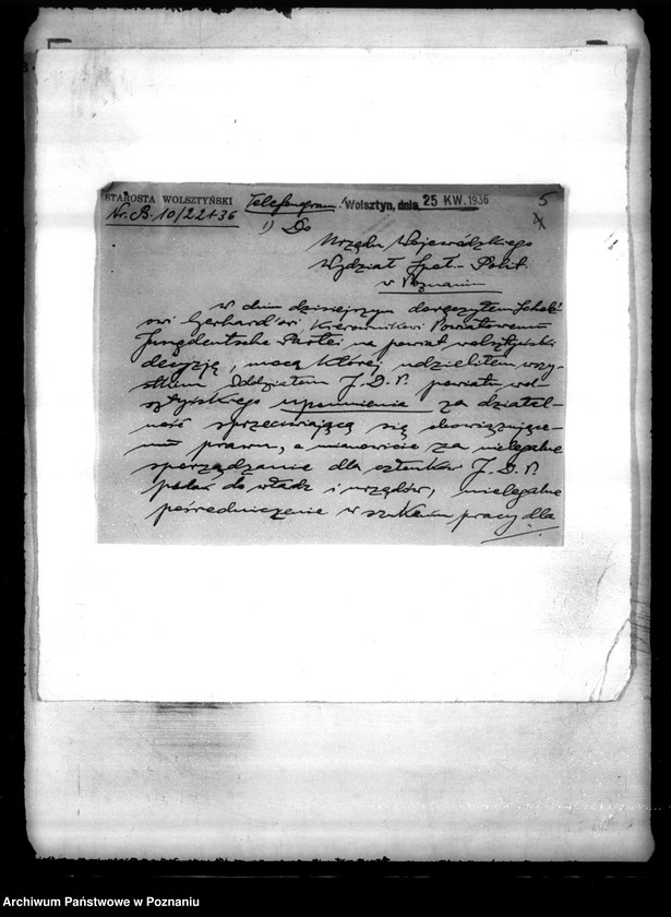 Obraz 9 z jednostki "/Jungdeutsche Partei für Polen w Wolsztynie/"