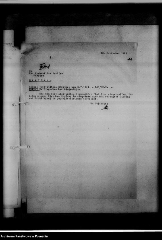 Obraz 17 z jednostki "Einziehungsprotokolle [ksiąg kościelnych] Kreis Wreschen [powiat wrzesiński]"