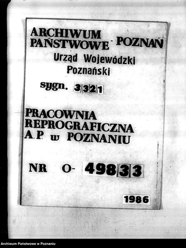 Obraz 1 z jednostki "Sprawa uzyskania zezwolenia na wyrąb jednorazowy 3 poręb w lesie majątku Mycielin powiat kaliski"