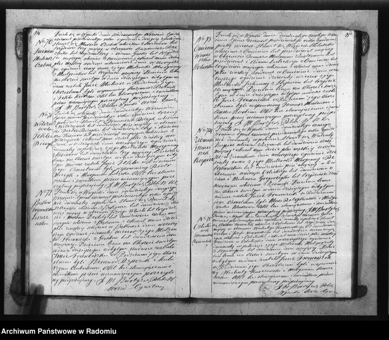 image.from.unit.number "Duplikat akt Religijno - Cywilnych Urodzonych, Zaszlubionych i Zmarłych Parafii Wysoka spisanych za rok 1850"