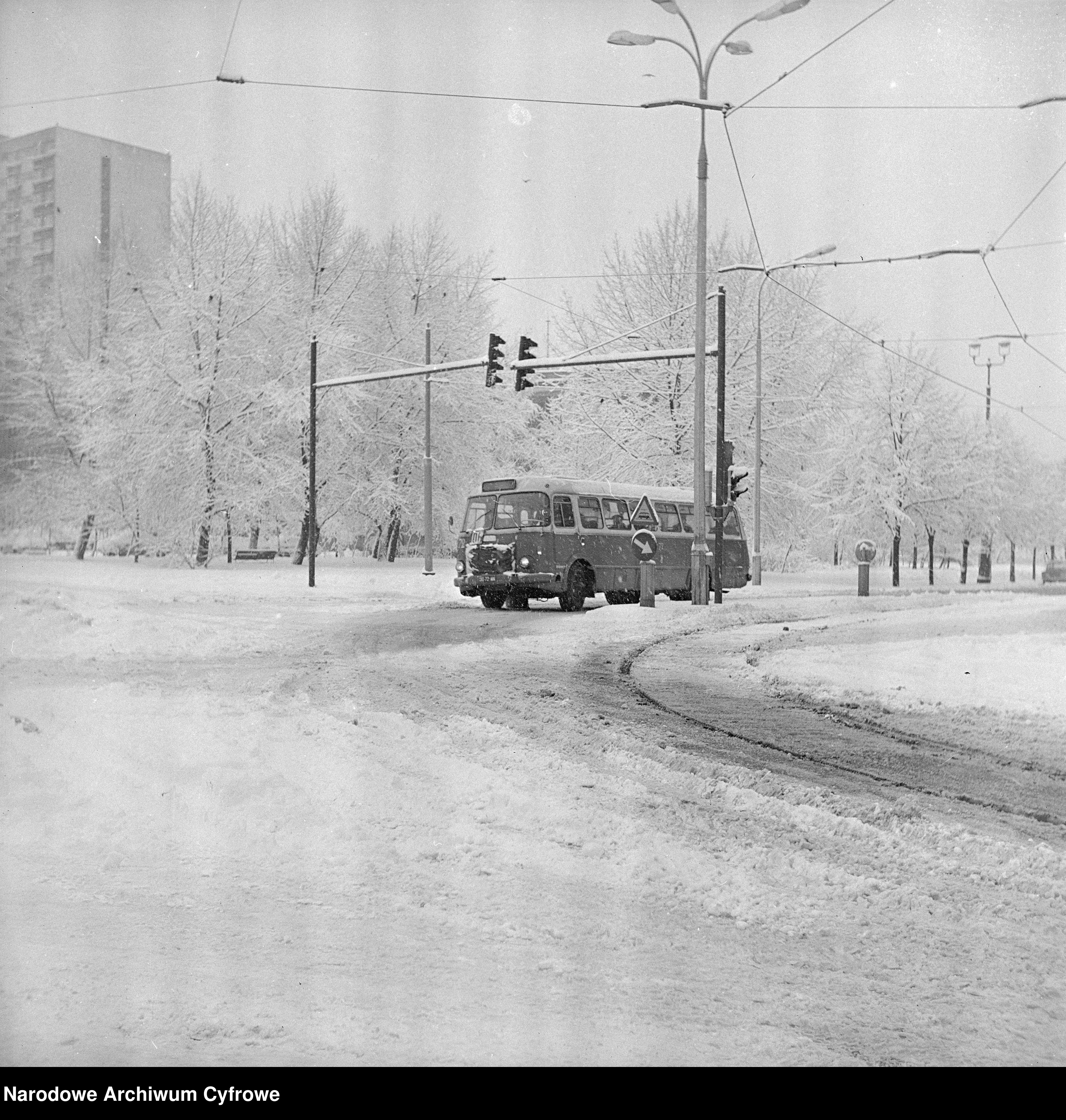 Skan z jednostki: Zima na Wierzbnie i w Śródmieściu w Warszawie