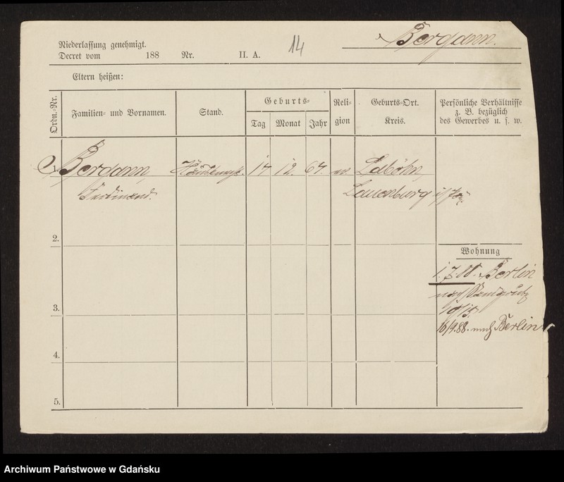 image.from.unit.number "Karty meldunkowe: Bergan - Berlau"