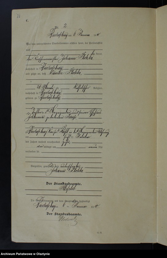 image.from.unit.number "Sterbe-Neben-Register Nr 1 - 100"