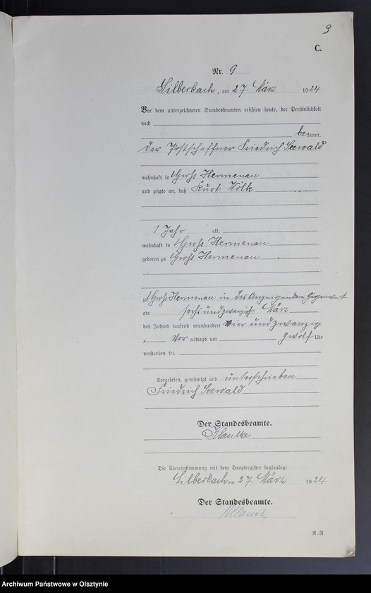 image.from.unit.number "Sterbe-Neben-Register Nr 1 - 28"