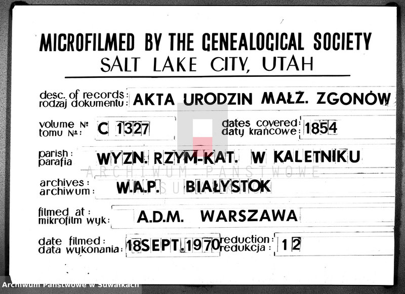 image.from.unit.number "Duplikat Aktów Parafii Kaletnickiej z Roku 1854"