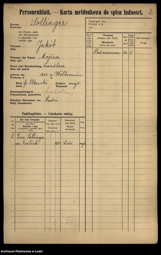 image.from.unit.number "[Spis ludności Łodzi] Zolich - Zontag"