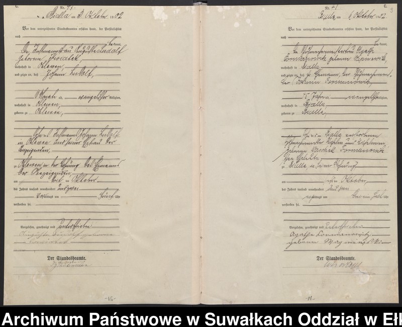 image.from.unit.number "[Sterbe-Haupt-Register des Königlichen Preussischen Standes-Amtes Bialla Kreis Johannisburg]"