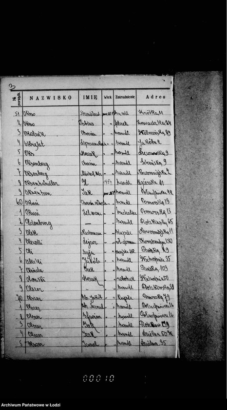 Obraz 8 z jednostki "Lista wyborców Gminy Wyznaniowej Żydowskiej w Łodzi 1924 r. lit. O"