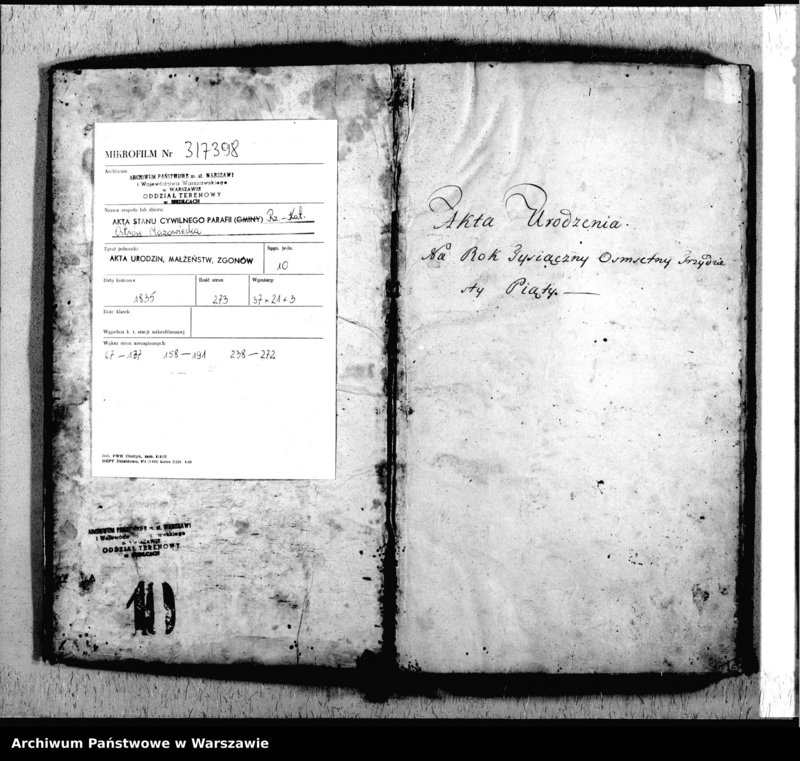 image.from.unit.number "Akta urodzeń, małżeństw i zgonów"