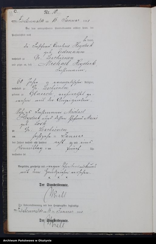 image.from.unit.number "Sterbe-Neben-Register Nr 1 - 150"