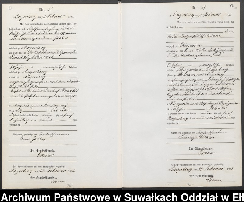 image.from.unit.number "Sterbe-Neben-Register des Preussischen Standes-Amtes Angerburg Kreis Angerburg"