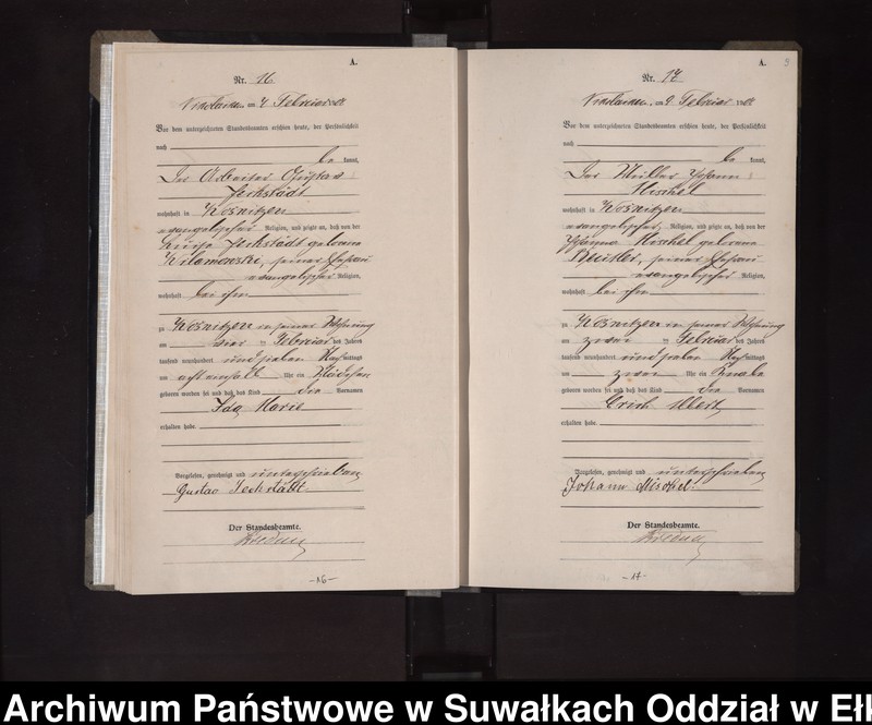 image.from.unit.number "Geburts-Haupt-Register des Königlichen Preussischen Standes-Amtes Nikolaiken Kreis Sensburg"