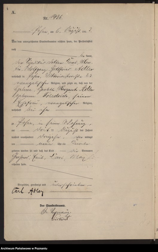 Obraz 6 z jednostki "Księga miejscowa urodzeń tom IV [Rejestr główny urodzeń]"