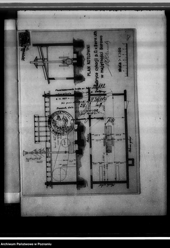 Obraz 12 z jednostki "Fabryka cykorii w Borowie pow. kościański własność O. Bernutha nr woj. kotła 6294"