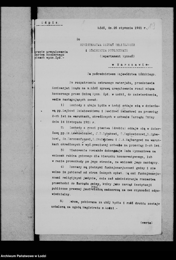 Obraz 20 z jednostki "Sprawa uboju bydła i rzezi ptactwa"