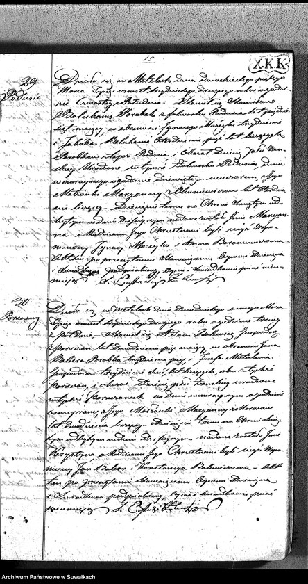 image.from.unit.number "Duplikat Aktów Urodzonych, Małżeństw i Umarłych Parafii Metelskiey z Roku 1832"
