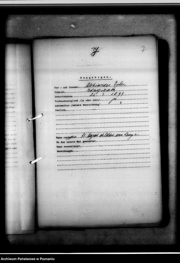 Obraz 11 z jednostki "Zweigstelle Litzmannstadt (Łódż) Vermissten - Listen. Soldaten 1- 81"