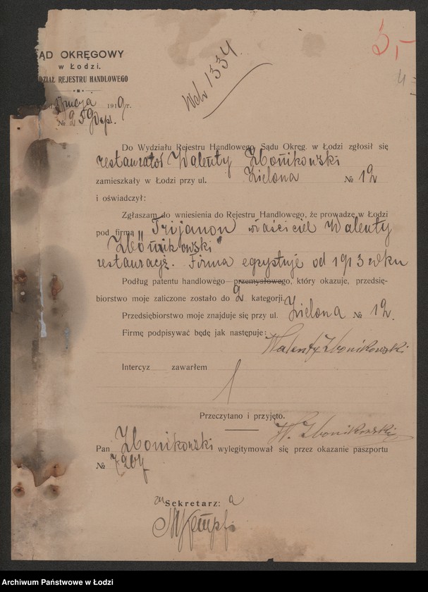 Obraz 6 z jednostki "„Trijanon” Walenty Zbonikowski – restauracja"