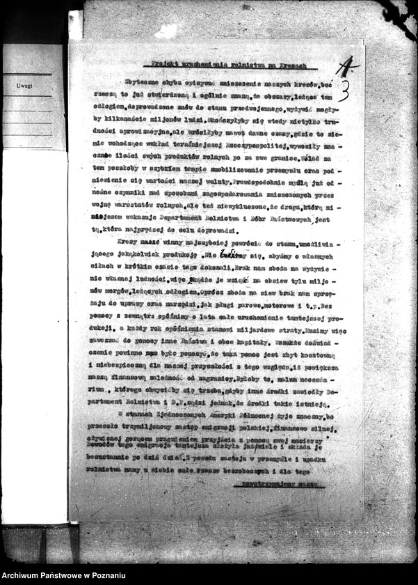 Obraz 7 z jednostki "Sprawy szczegółowo-administracyjne Aprowizacja rolnictwa uruchomienie na Kresach Wschodnich"