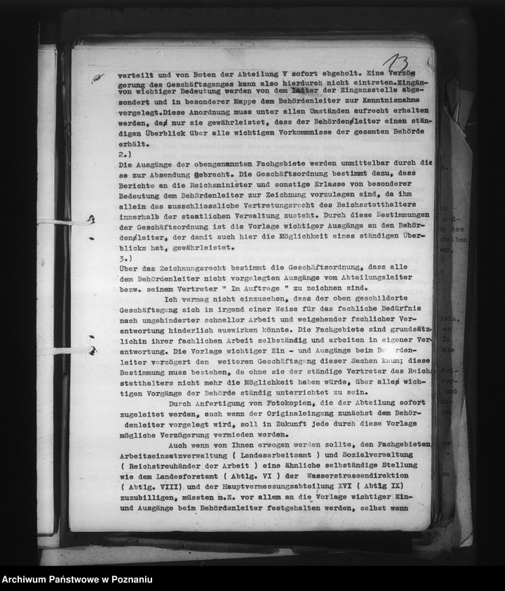 Obraz 18 z jednostki "Aufbau und Zuständigkeit der verschiedenen Verwaltungszweige. Reichstreuhänder der Arbeit"