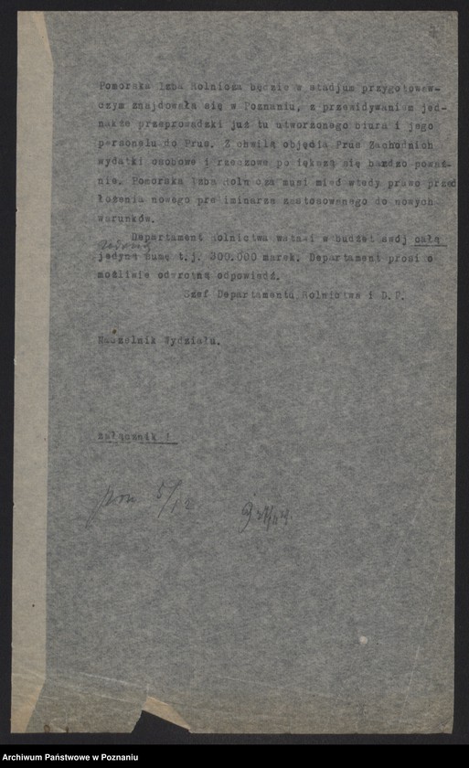 Obraz 9 z jednostki "[Pomorska Izba Rolnicza] - głównie sprawy budżetowe"