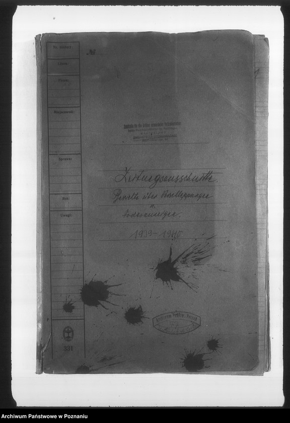 image.from.unit.number "Zweigstelle Litzmannstadt (Łódź). Zeitungsansschnitte, Berichte über Verschleppungen und Todesanzeigen"