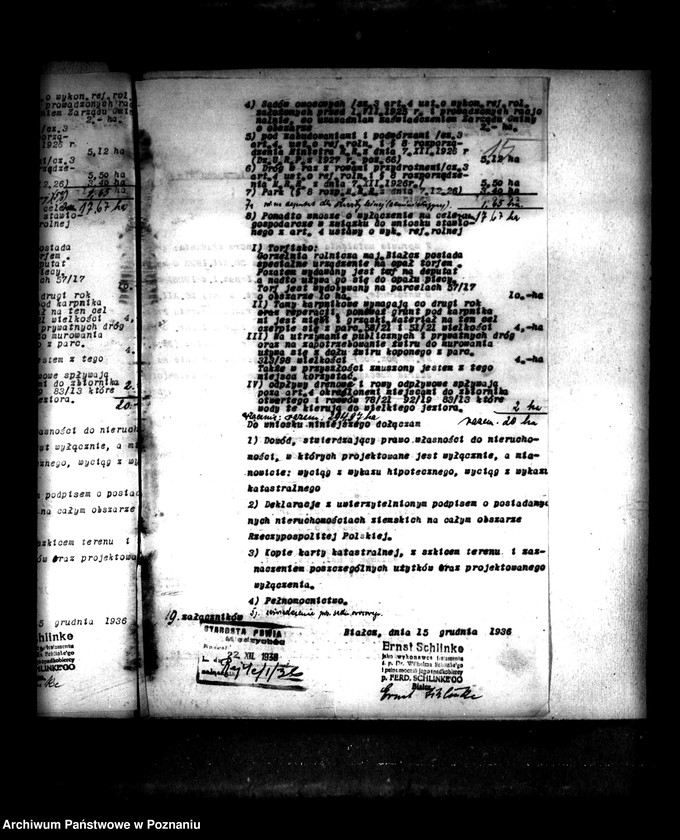 Obraz 19 z jednostki "Majątek Białcz powiat międzychodzki wyłączenie z art. 4/5 ustawy o reformie rolnej Dr Wilhelm Schlinke"