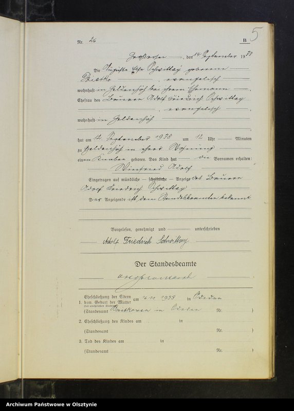 image.from.unit.number "Geburtenbuch Nr 22 - 35,1 - 44,1 - 38 i 1 - 33"