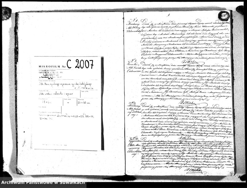 image.from.unit.number "Księga Duplikat Aktów Urodzonych, Umarłych i Zaślubionych sporządzony na Rok 1846 Mirosław"