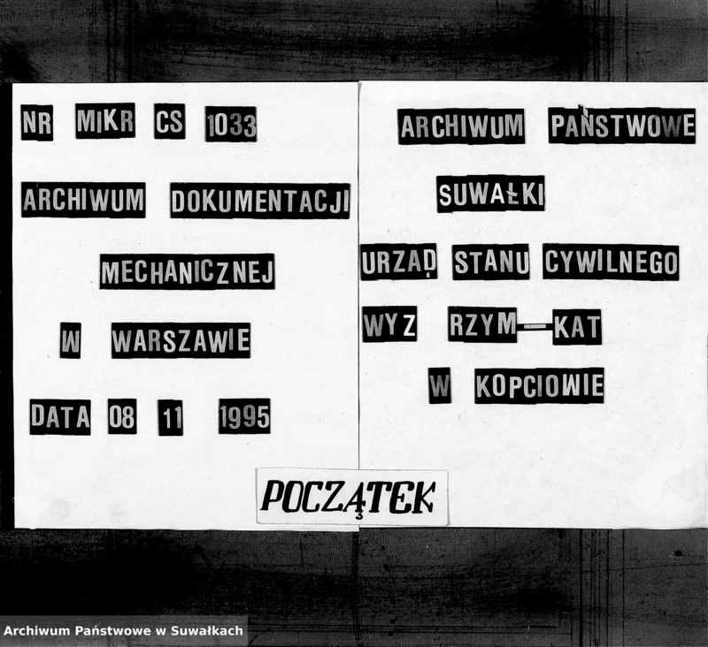 Obraz 1 z jednostki "Dokumenty k aktam brakosočetavšichsja Kopciovskago R.K. Prichoda za 1905 god"