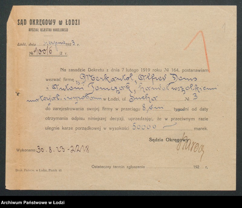 Obraz 3 z jednostki "Alfred Dems i Antoni Tomczak- handel wszelkimi towarami"