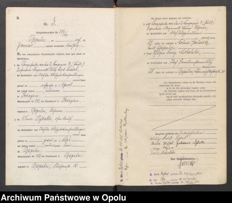 Obraz 8 z jednostki "[Rejestr Małżeństw] 1930 tom I Nr 1-194"