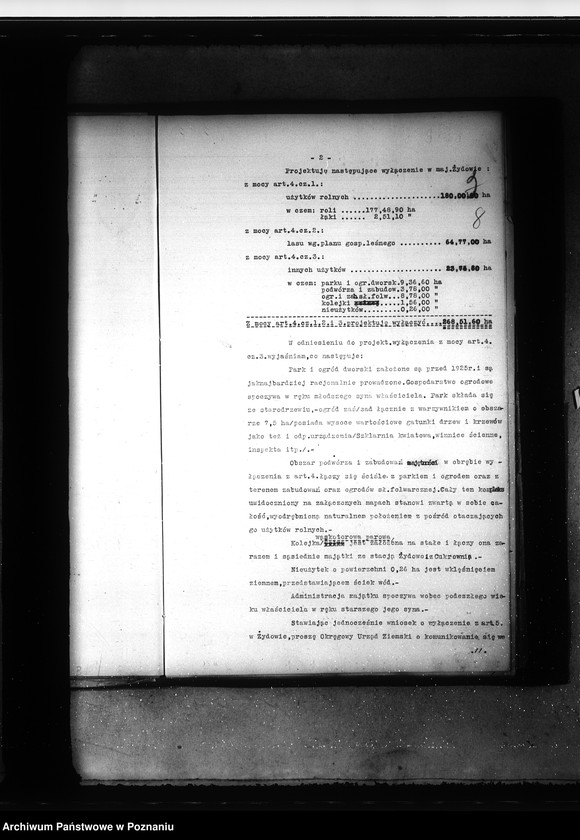 Obraz 12 z jednostki "Majątek Żydowo wyłączenie z art. 4 i 5 ustawy o reformie rolnej Stanisław Chełmicki"