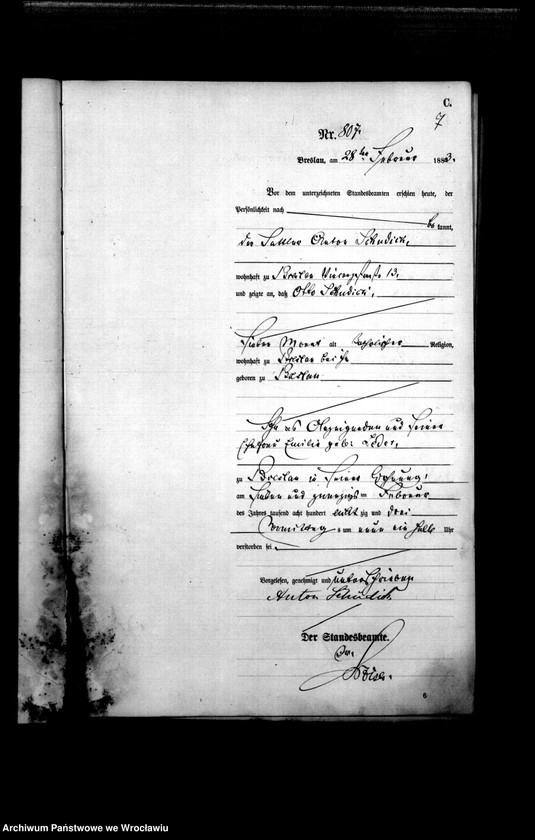 image.from.unit.number "Sterbe-Haupt-Register Breslau I 1883 Band 3"