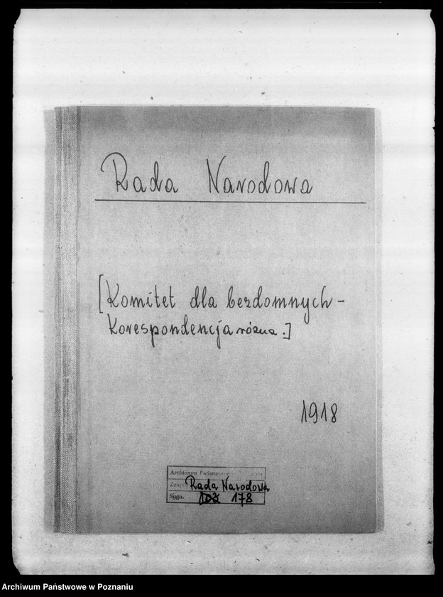 Obraz 4 z jednostki "Korespondencja różna Komitetu dla Bezdomnych uchodźców."