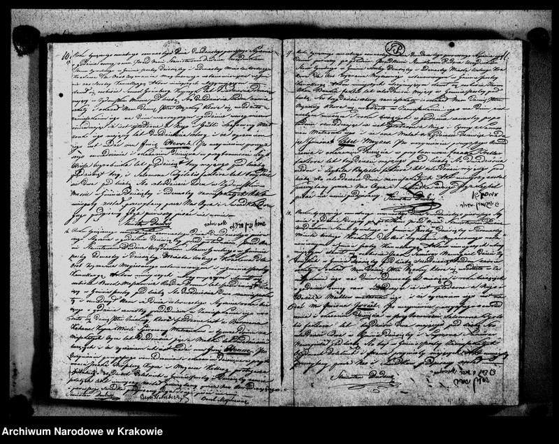 Obraz 7 z jednostki "Xięga I. Akt Stanu Cywilnego obeymująca Akta Urodzenia Przyznania Przysposobienia i Zeyścia Osob Wyznanania Moyzesowego w Gminie VI. X. i XI. M. W. Krakowa zamieszkałych na Rok 1818"