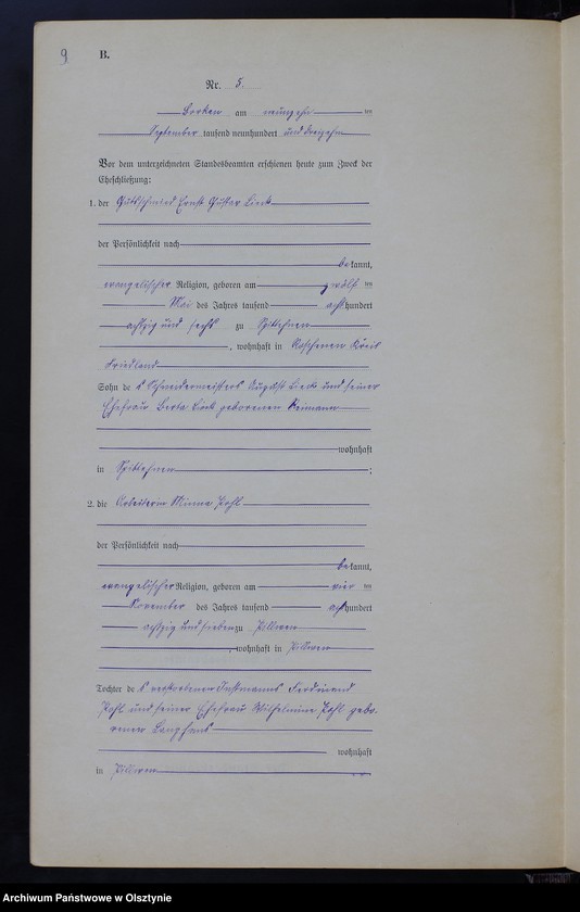 image.from.unit.number "Heiraths-Neben-Register Nr 1 - 7 [ Księga małżeństw - wtóropis ]"