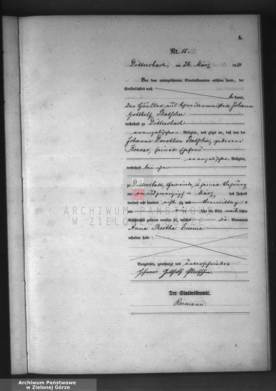 Obraz 18 z jednostki "[Księga aktów urodzeń]"