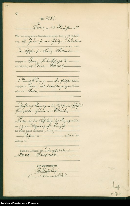 Obraz 15 z jednostki "Księga miejscowa zgonów t. V"