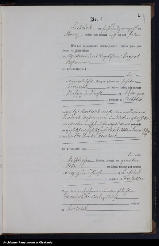 image.from.unit.number "Heiraths-Neben-Register Nr 1 - 14"